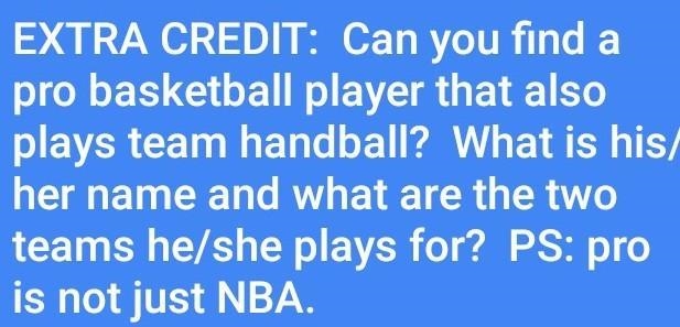 Name a player that plays basketball and handball and name the teams ​-example-1