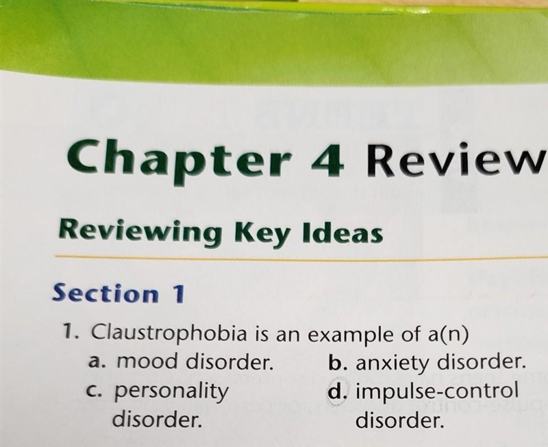 Claustrophobia is an example of a(n)​-example-1