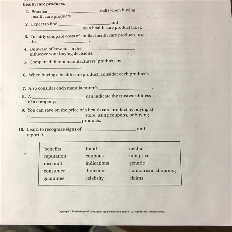 Could you help me with my health homework? (there’s a picture)-example-1