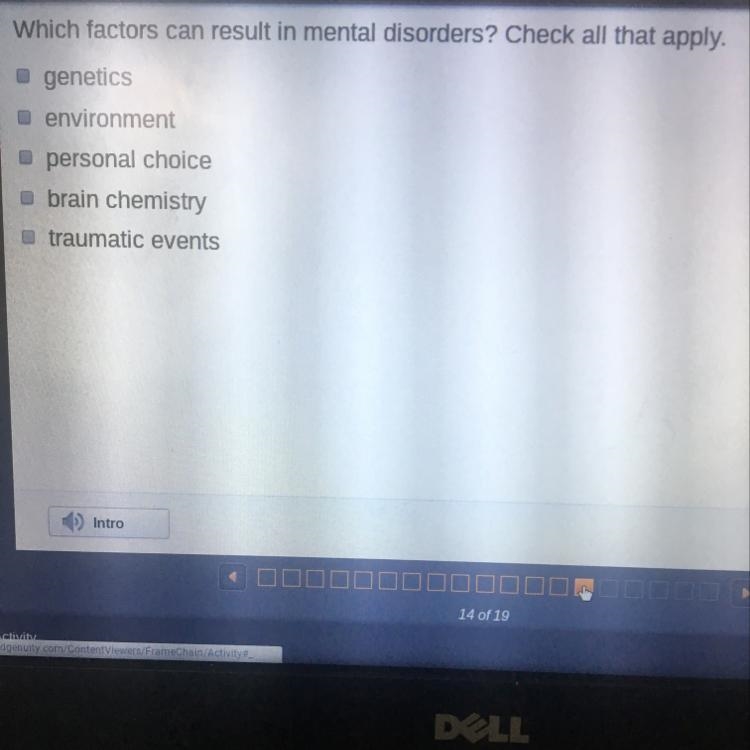 What factors can result in mental disorders?-example-1