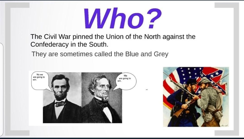 What the five w's about the civil war-example-1