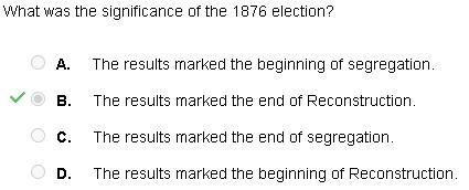 What was the significance of the 1876 election?-example-1