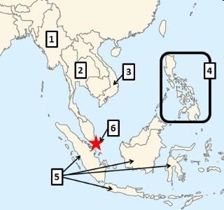 Image by Historicair Which country on the map above has the largest population? A-example-1