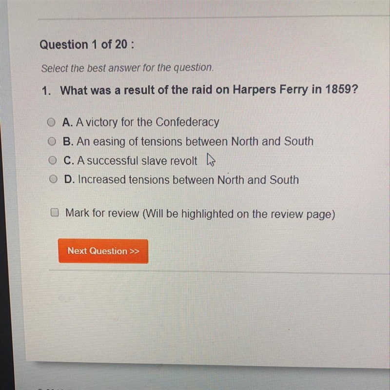 What was a result of the raid on Harpers Ferry in 1859?-example-1