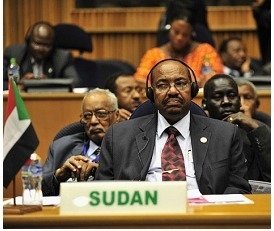 The photograph shows Sudanese President Omar al-Bashir. The International Criminal-example-1