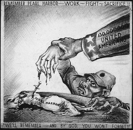 The cartoon below was created in the 1940s: Political cartoon showing a hand wearing-example-1