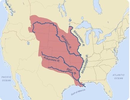 What best describes the territory shown on the map? the Oregon Country the Missouri-example-1