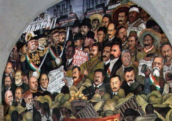 After the Mexican Revolution, what did the government commission artists to create-example-1