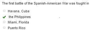 Where was the first battle of the Spanish American war fought-example-1