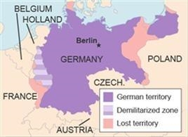 The map shows Germany and its surrounding area. Which is the best title for the map-example-1