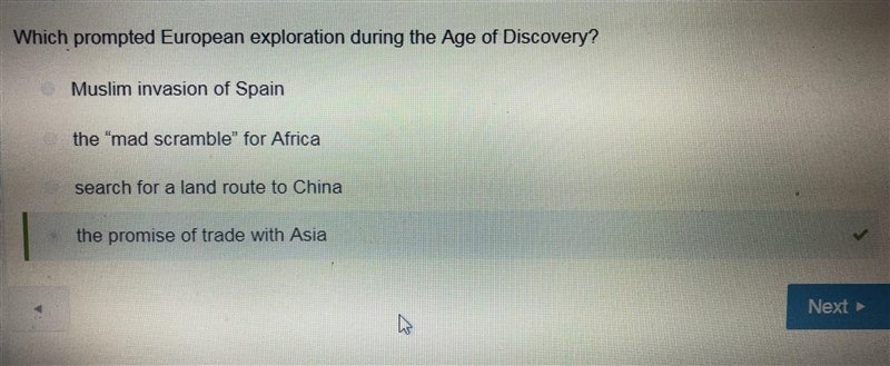 Which prompted european exploration during the age of discovery?-example-1