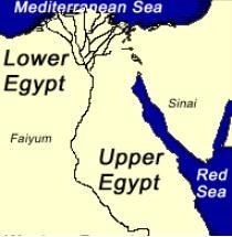 Upper and Lower Egypt, (image below), were united under which leader and was given-example-1