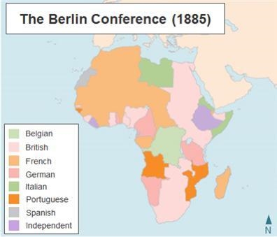 Look at this map of European colonies in Africa. Which of the following statements-example-1