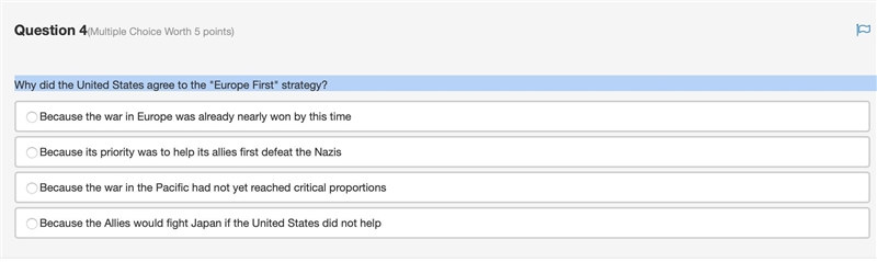Why did the United States agree to the "Europe First" strategy?-example-1