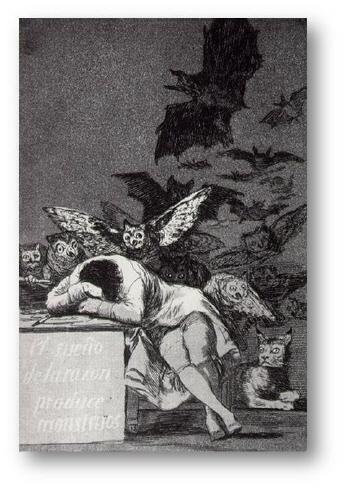 Who painted the image above? a. Francois Rude b. Francisco Goya c. Eugene Delacroix-example-1