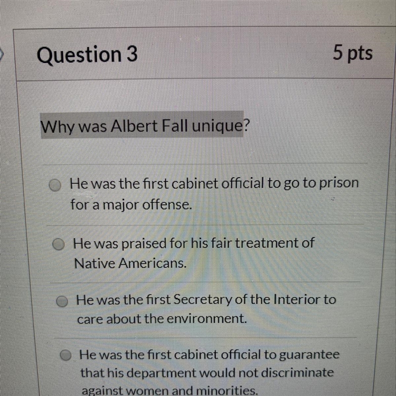 Why was albert fall unique?-example-1