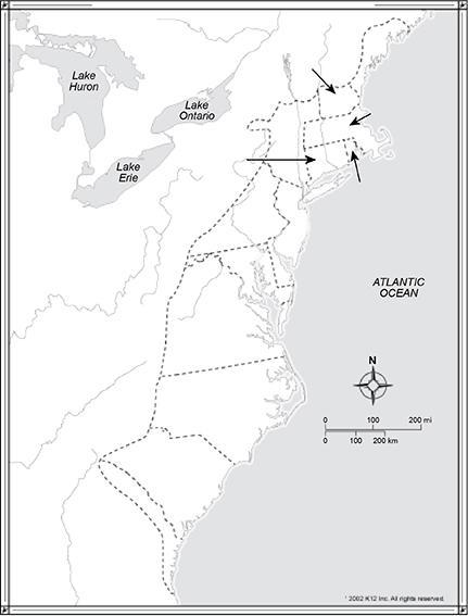 Label the states on the map.-example-1