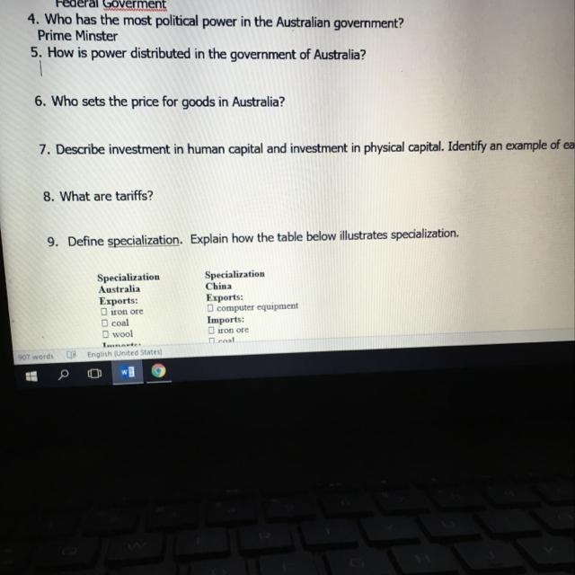 How is power distributed in the government of Australia-example-1