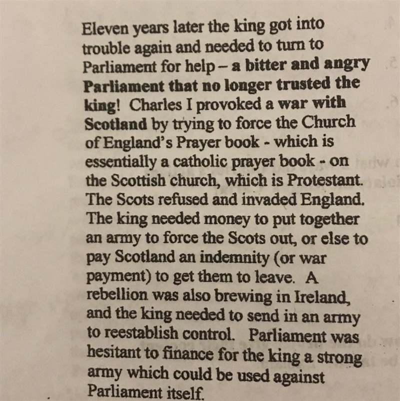 After reading this short paragraph can you please‼️❗️tell me why did Scotland invade-example-1