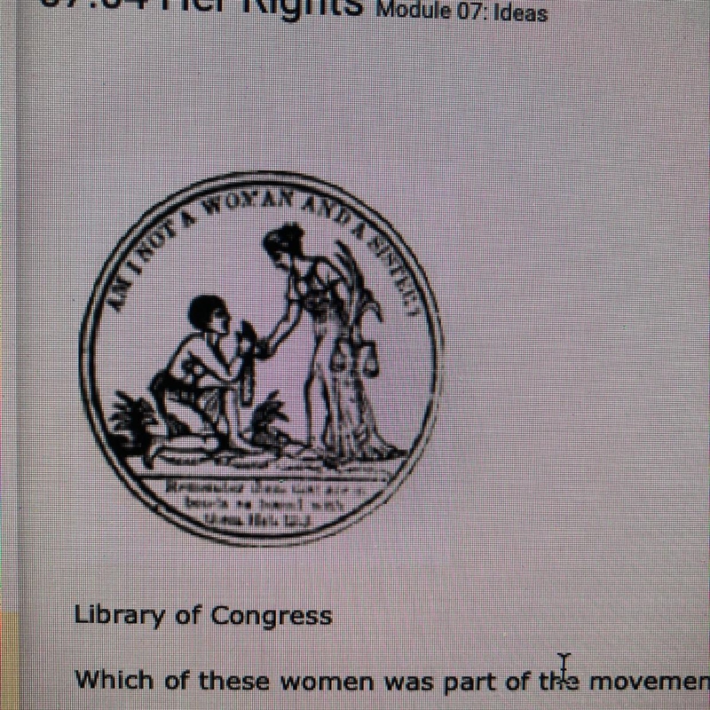 Which of these women was part of the movement that produced this image-example-1