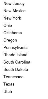 Write the number of the state on the map next to its name below.-example-4