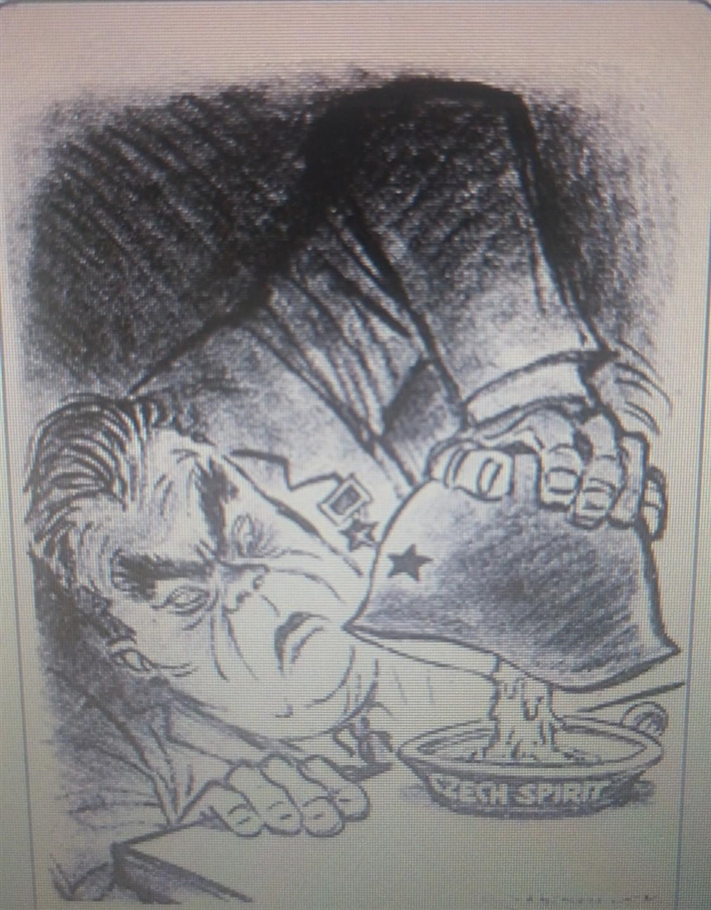 Which caption describes the message of this political cartoon? a. Bruznev dashes Czech-example-1