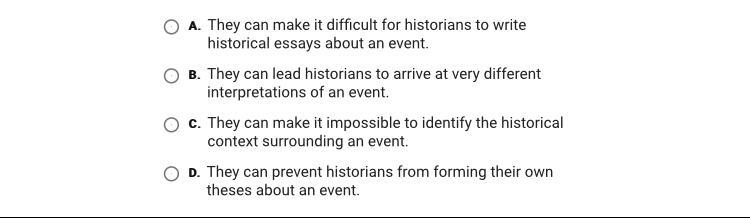 How can personal biases and points of view influence historians when they are studying-example-1