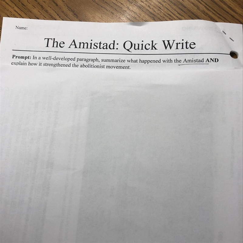 How the Amistad strengthened the abolitionist movement??-example-1