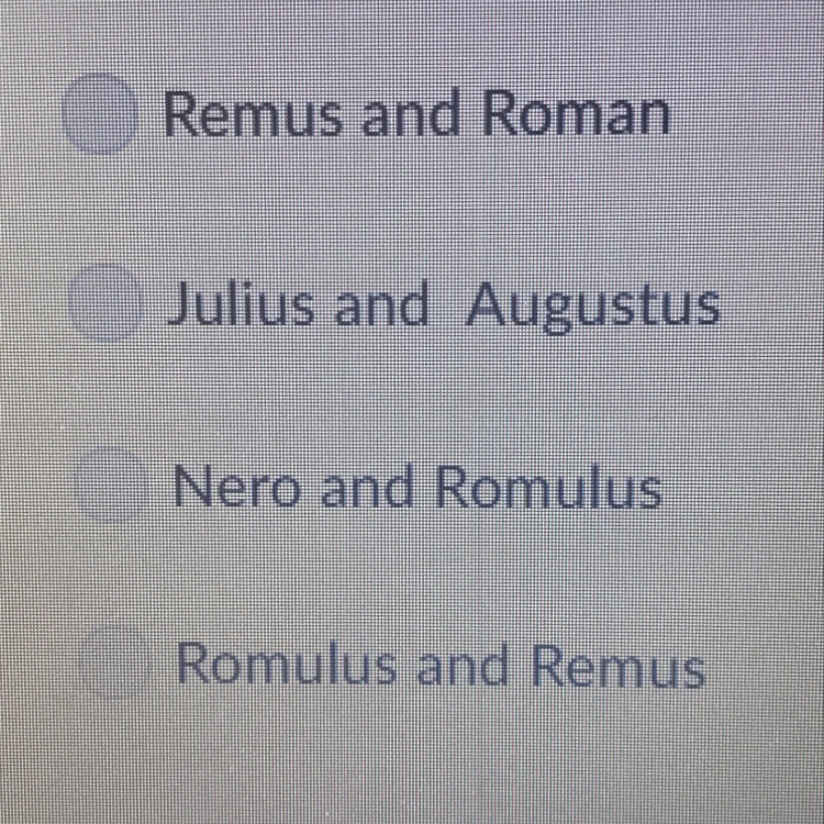 Which pair of brothers are credited with founding the nation of Rome-example-1