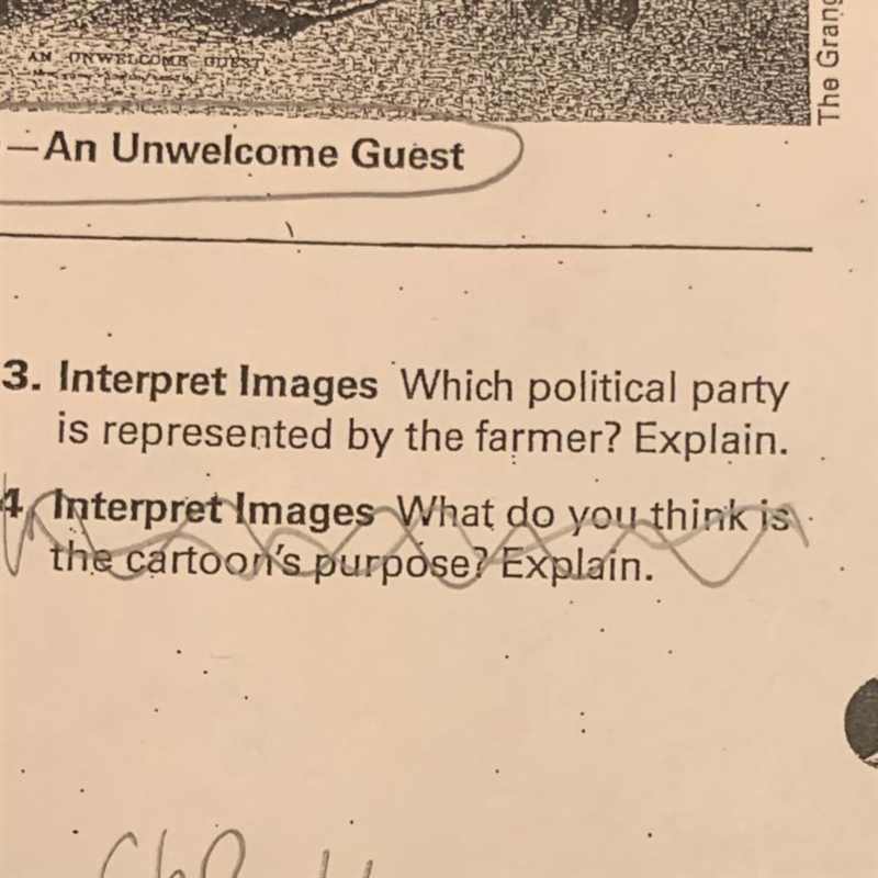 Which political party is represented by the farmer-example-1