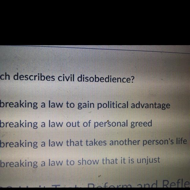 Which describes civil disobedience?-example-1