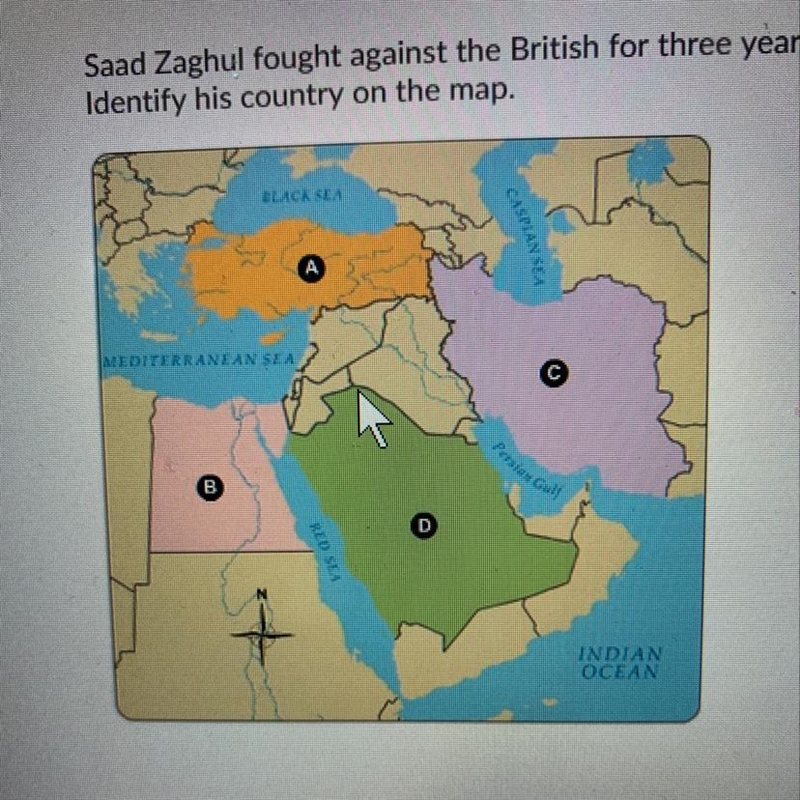 Sad zaghul fight against the British for three years to establish Egypt’s independence-example-1