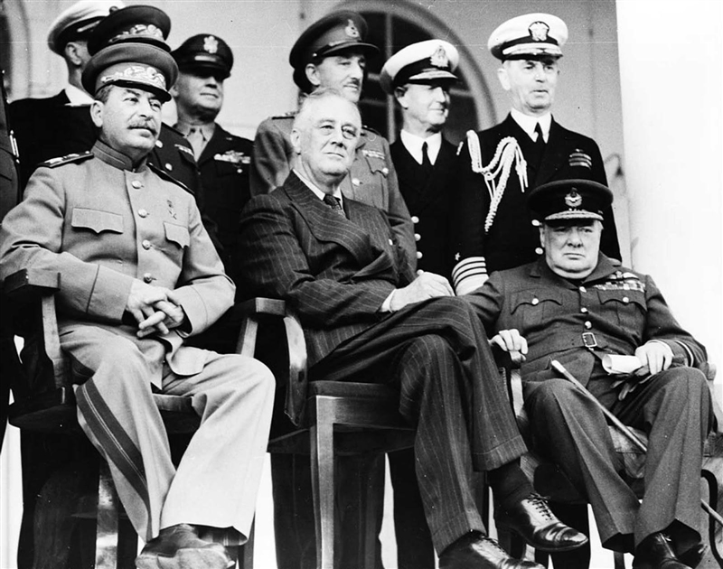 Who were the three Allies in World War II? A. Britain, France, Germany B. Britain-example-1