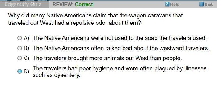 Why did many Native Americans claim that the wagon caravans that traveled out west-example-1