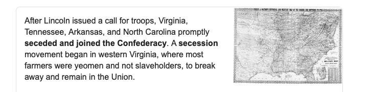 What is the border state that seceded and joined the confederacy-example-1