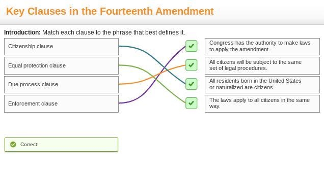 Key clauses in the fourteenth amendment-example-1