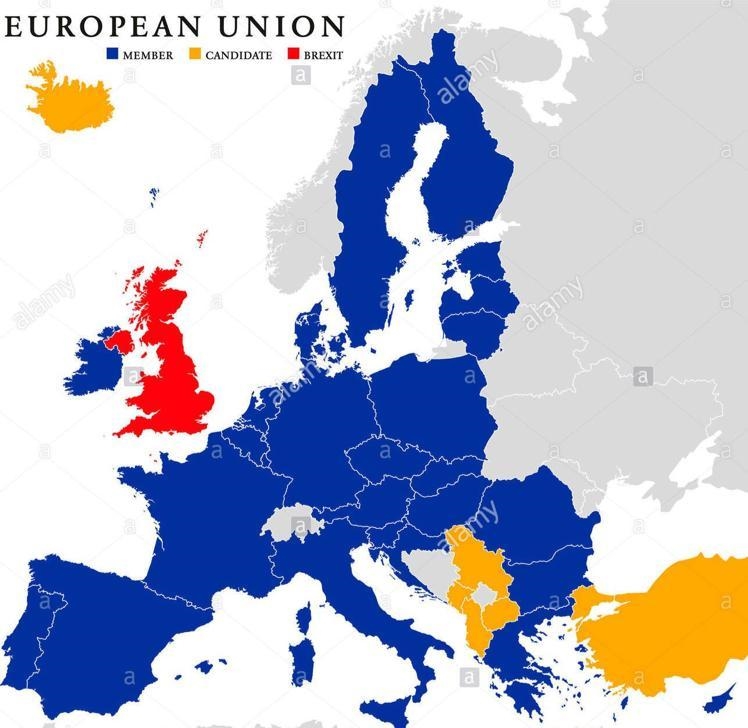 The map below shows the European Union-example-1