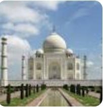 Which of the buildings is the Taj Mahal? A B C-example-1