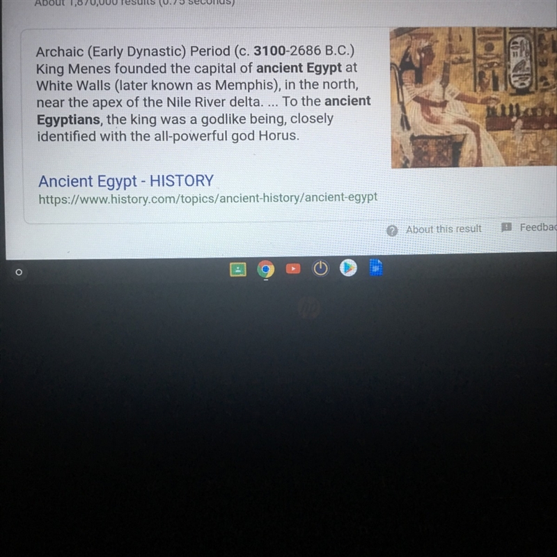 The year 3100 is significant in ancient Egypt?​-example-1