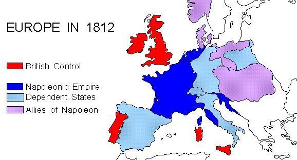 What was the extent from east to west, in miles or kilometers, of the lands that Napoleon-example-1