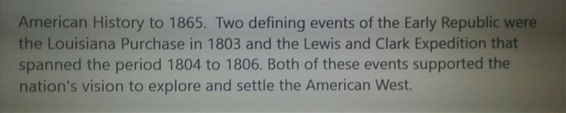 Why was the early republic significant in U.S history-example-1