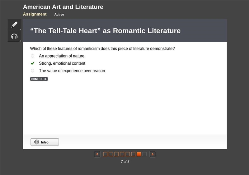 Which movement in literature and the arts emphasized nature and emotion over reason-example-1