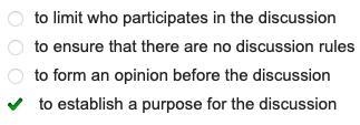 Why should goals be set for a group discussion?-example-1