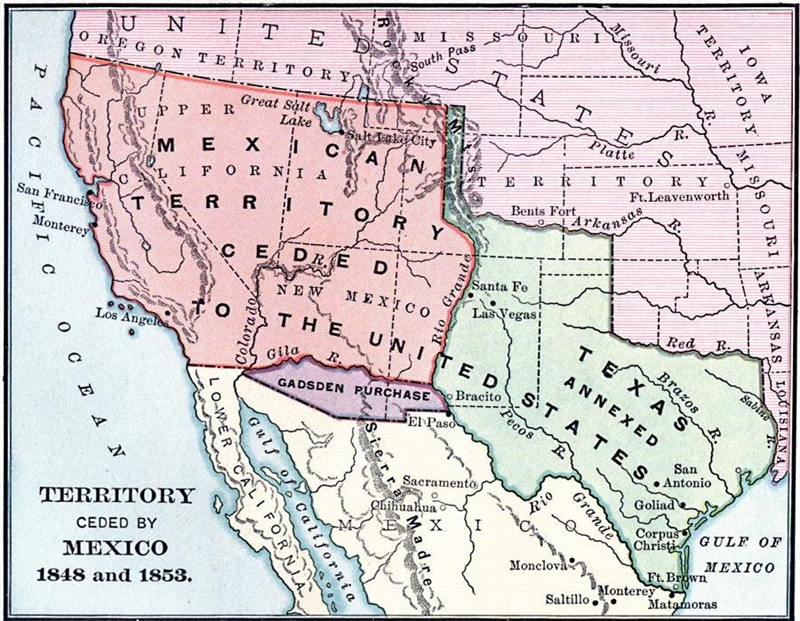 Match the developments related to the Mexican-American War with the nation responsible-example-1