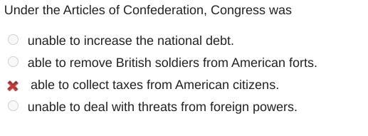 Under the Articles of confederation congress was-example-1