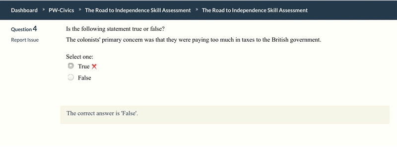 The colonists primary concern was that they were paying too much in taxes to the British-example-1