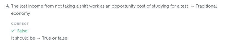 The lost income from not taking a shift at work is an opportunity cost of studying-example-1