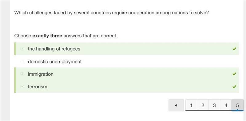 Which consequence of global interdependence is accurate? a. the denial of basic human-example-4