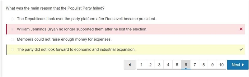 What was the main reason that the populist party failed?-example-1