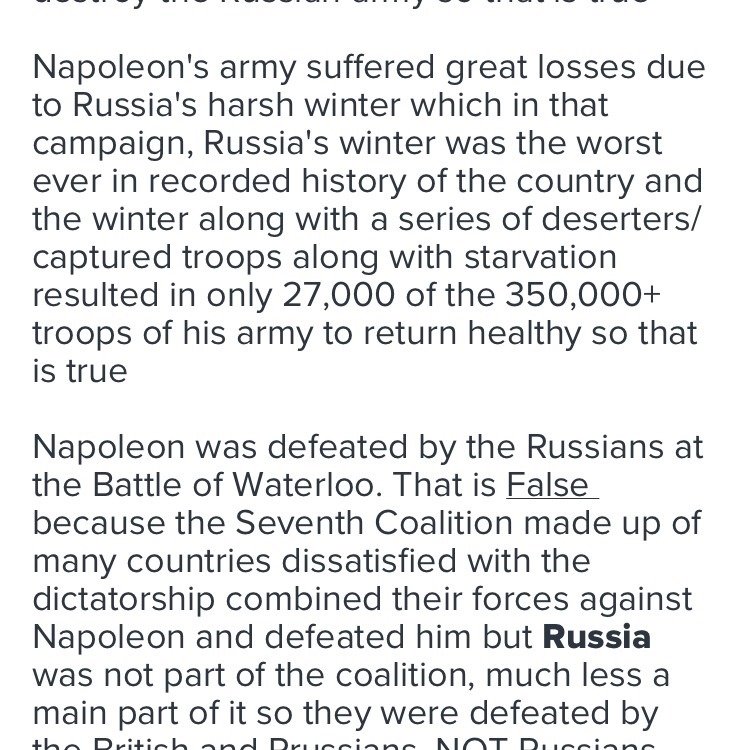 napoleons decision to invade russia was perhaps his gratest mistake which of the following-example-1